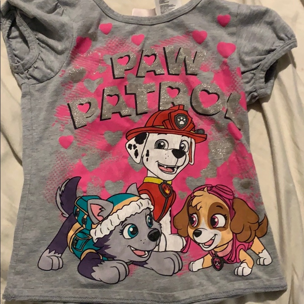 Girls paw patrol shirt sleeved